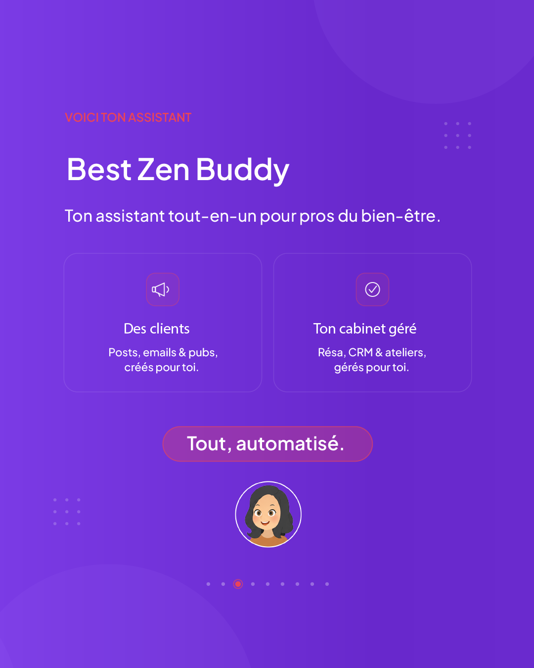 Slide 3 du carrousel BestZenBuddy : présentation du produit